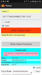 track2 data to nfc